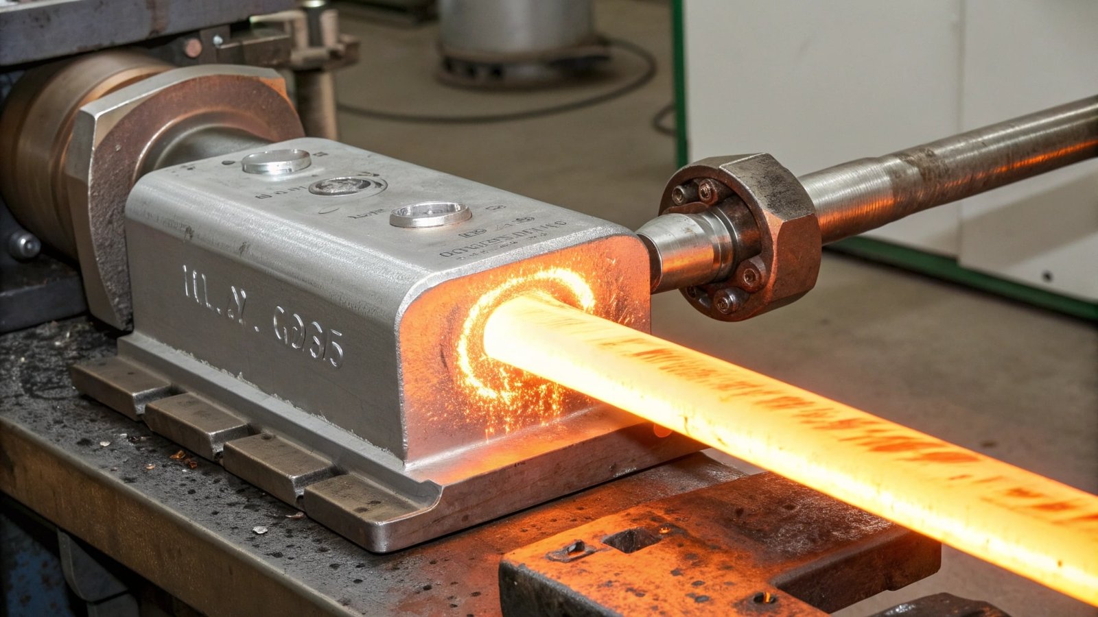 A stress-strain curve for an aluminum alloy, clearly marking the yield strength and ultimate tensile strength points.